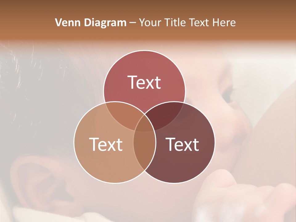 A Baby Is Holding His Hand Up To His Mouth PowerPoint Template