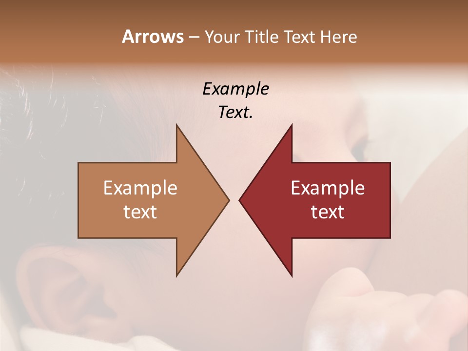 A Baby Is Holding His Hand Up To His Mouth PowerPoint Template