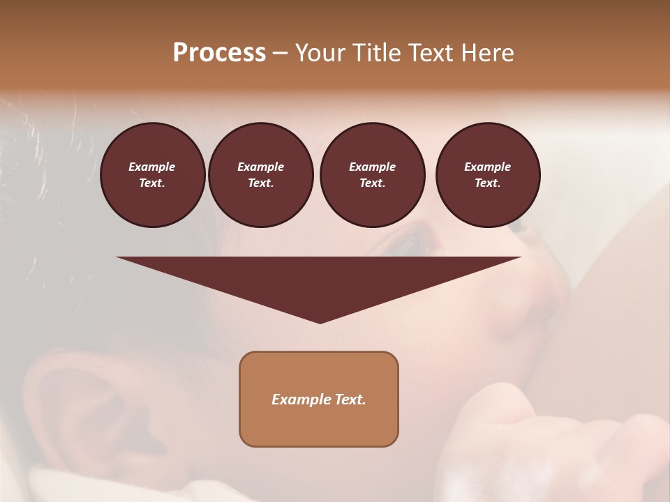 A Baby Is Holding His Hand Up To His Mouth PowerPoint Template