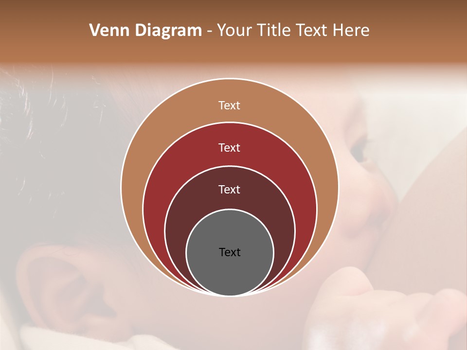 A Baby Is Holding His Hand Up To His Mouth PowerPoint Template