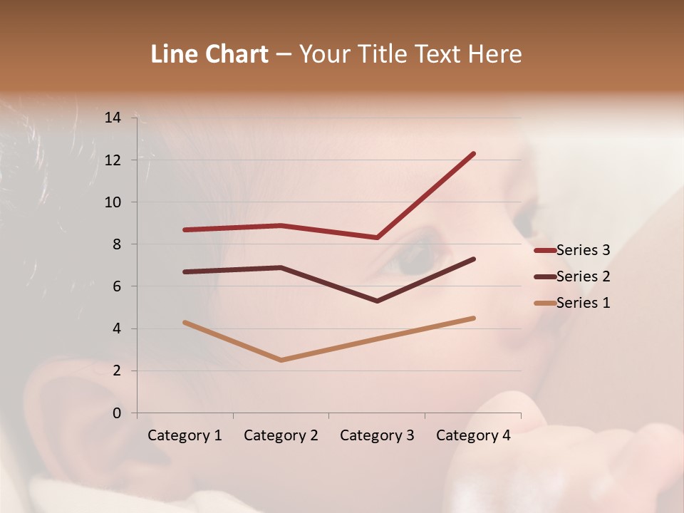 A Baby Is Holding His Hand Up To His Mouth PowerPoint Template