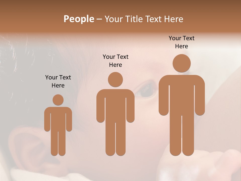 A Baby Is Holding His Hand Up To His Mouth PowerPoint Template