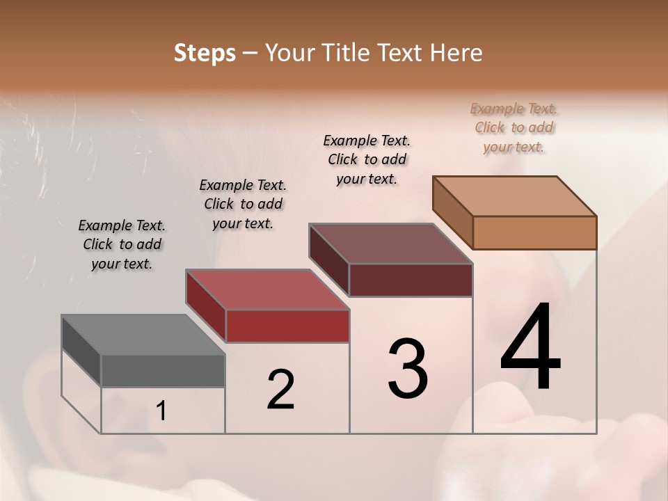 A Baby Is Holding His Hand Up To His Mouth PowerPoint Template