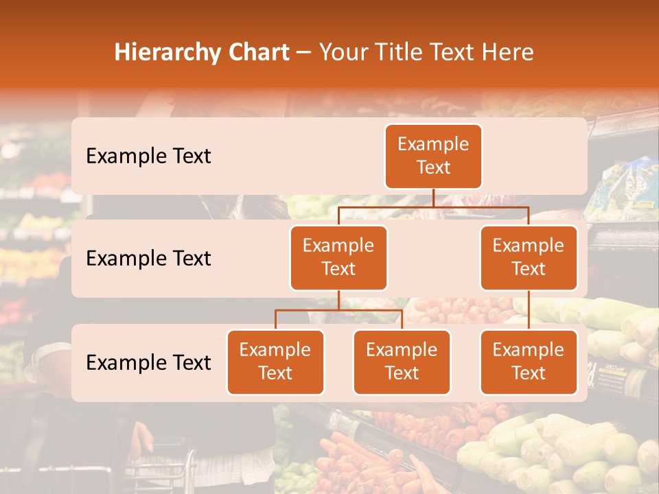 A Woman Standing In Front Of A Display Of Vegetables PowerPoint Template