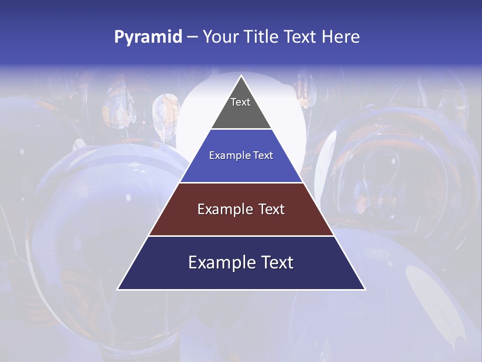 A Group Of Blue Helmets With A White Light In The Middle PowerPoint Template