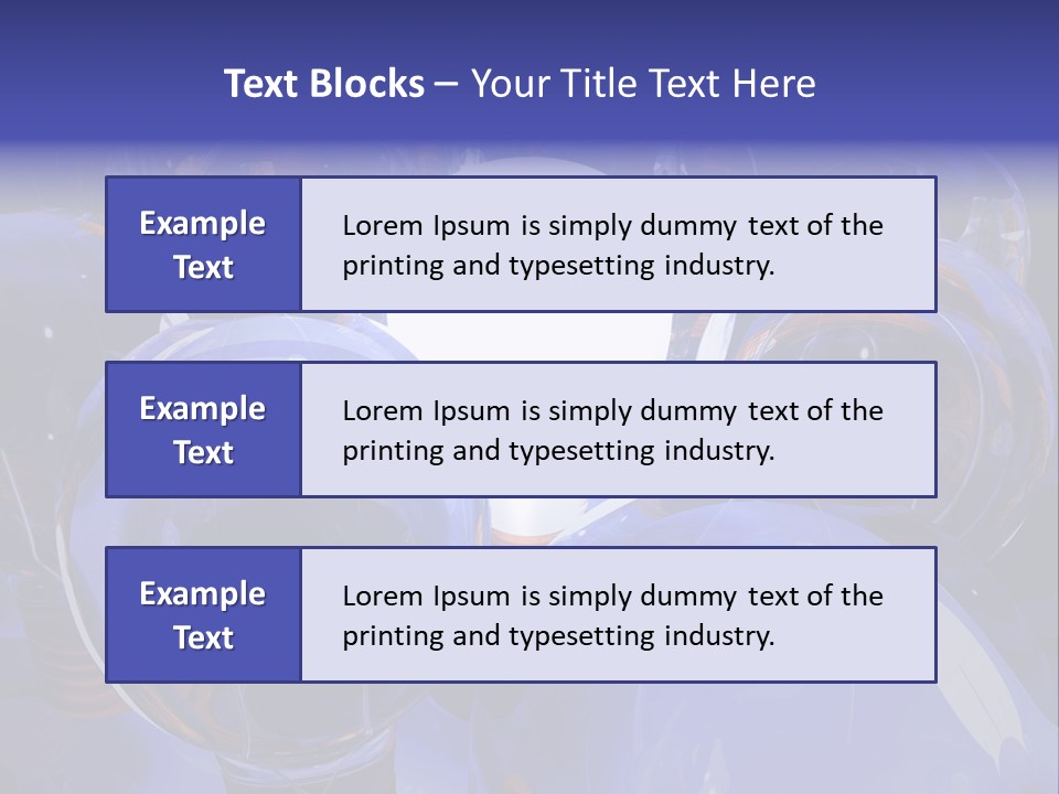 A Group Of Blue Helmets With A White Light In The Middle PowerPoint Template