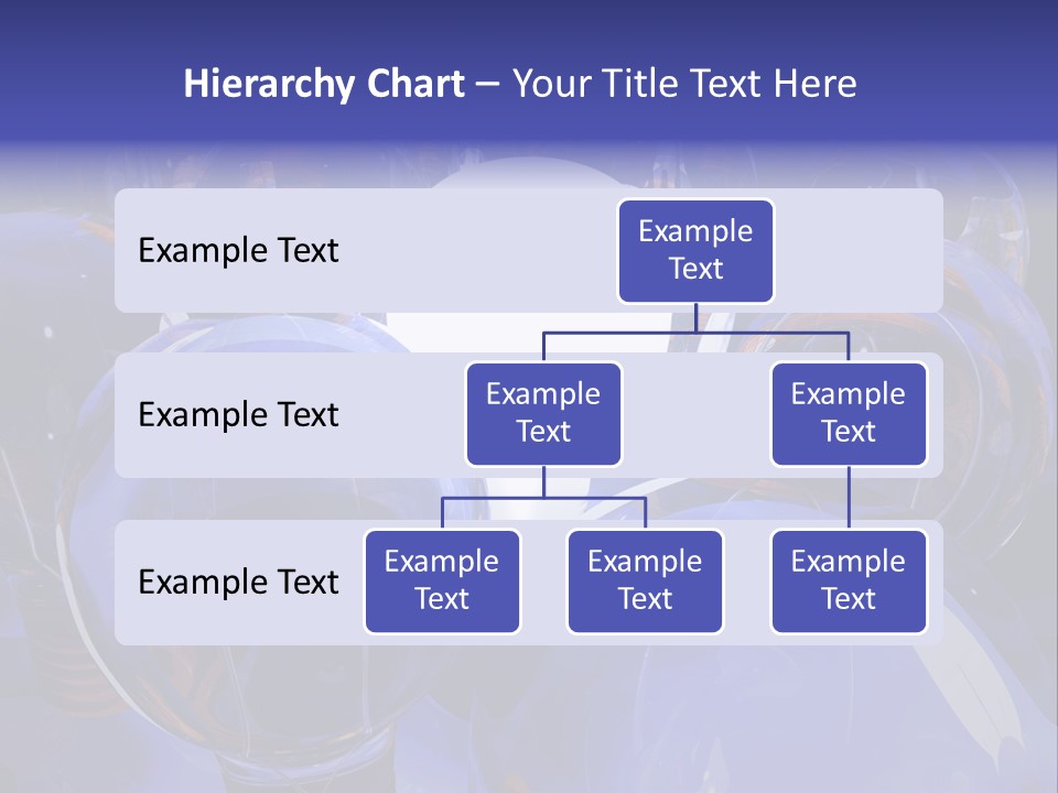 A Group Of Blue Helmets With A White Light In The Middle PowerPoint Template