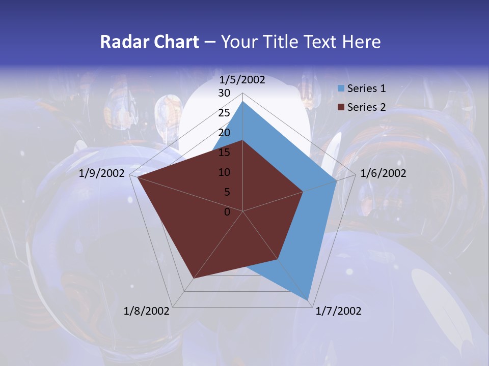 A Group Of Blue Helmets With A White Light In The Middle PowerPoint Template