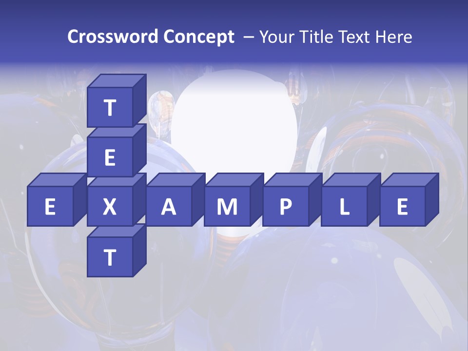 A Group Of Blue Helmets With A White Light In The Middle PowerPoint Template