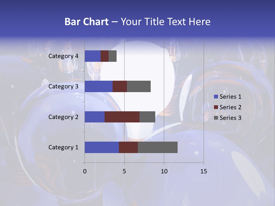 A Group Of Blue Helmets With A White Light In The Middle PowerPoint Template