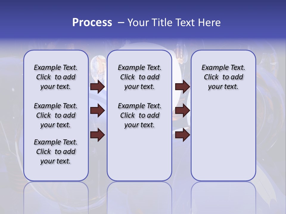 A Group Of Blue Helmets With A White Light In The Middle PowerPoint Template