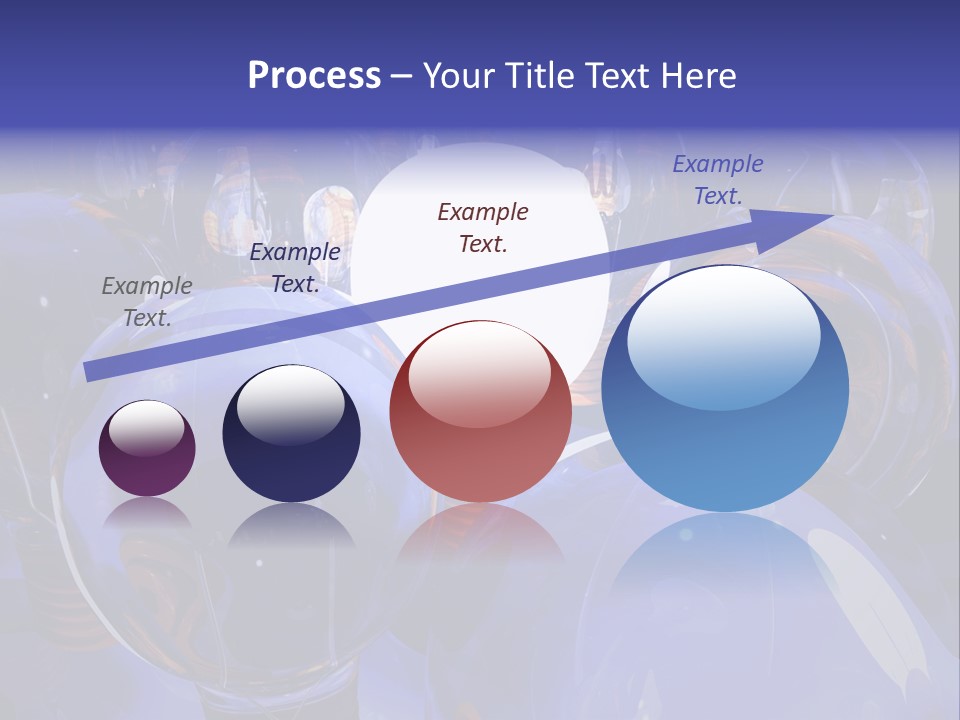 A Group Of Blue Helmets With A White Light In The Middle PowerPoint Template