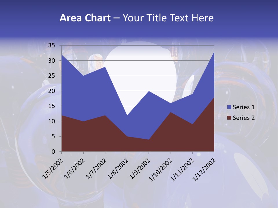 A Group Of Blue Helmets With A White Light In The Middle PowerPoint Template