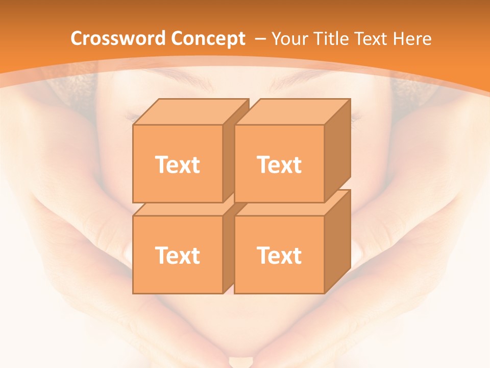 A Woman With A Towel On Her Head With Her Eyes Closed PowerPoint Template