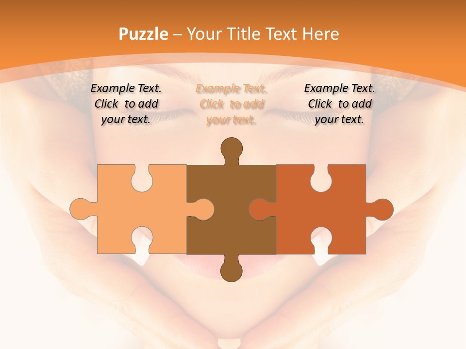 A Woman With A Towel On Her Head With Her Eyes Closed PowerPoint Template