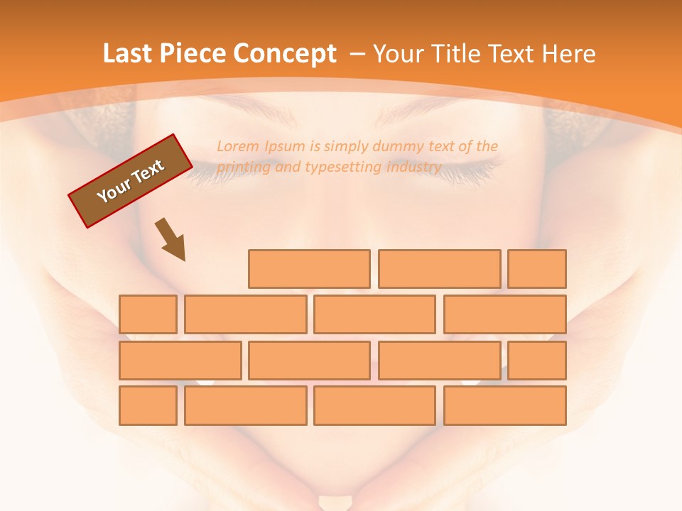 A Woman With A Towel On Her Head With Her Eyes Closed PowerPoint Template