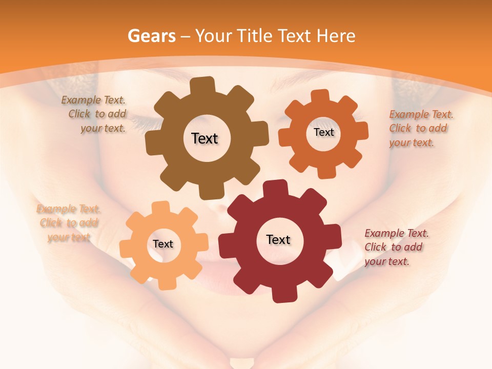 A Woman With A Towel On Her Head With Her Eyes Closed PowerPoint Template