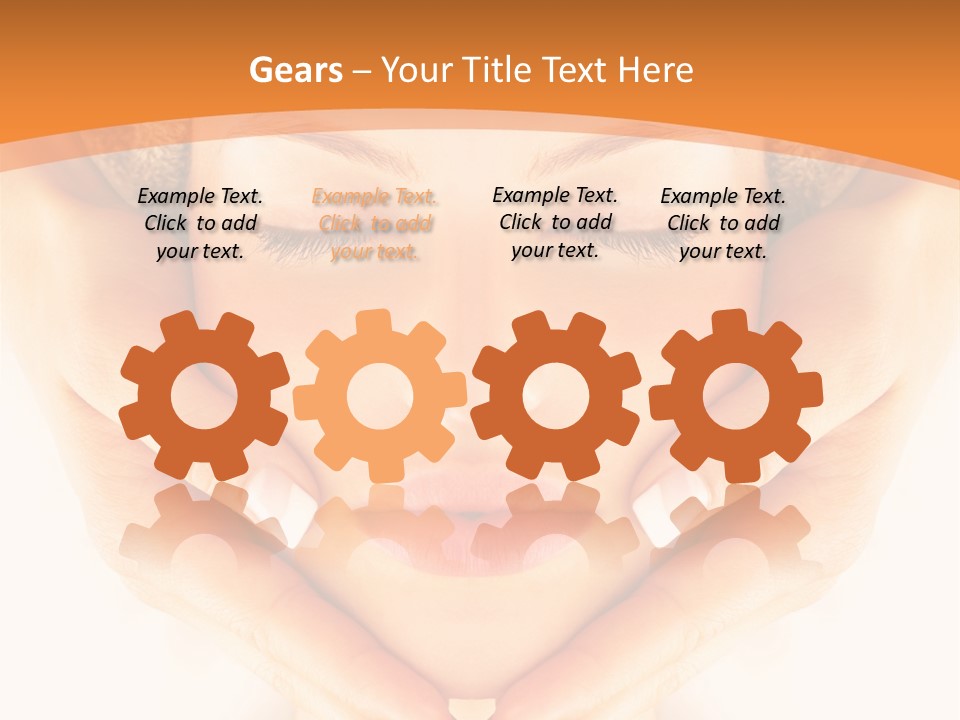 A Woman With A Towel On Her Head With Her Eyes Closed PowerPoint Template