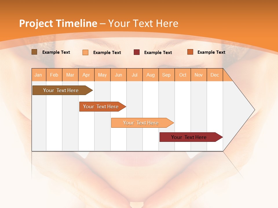 A Woman With A Towel On Her Head With Her Eyes Closed PowerPoint Template