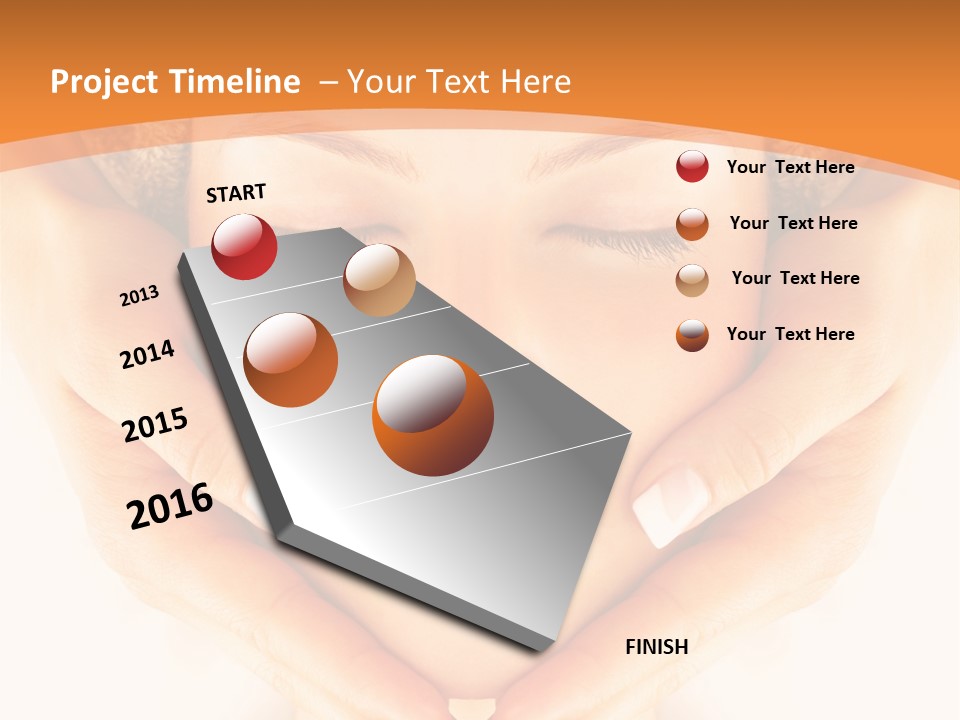 A Woman With A Towel On Her Head With Her Eyes Closed PowerPoint Template