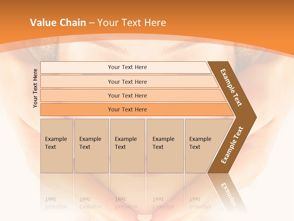 A Woman With A Towel On Her Head With Her Eyes Closed PowerPoint Template