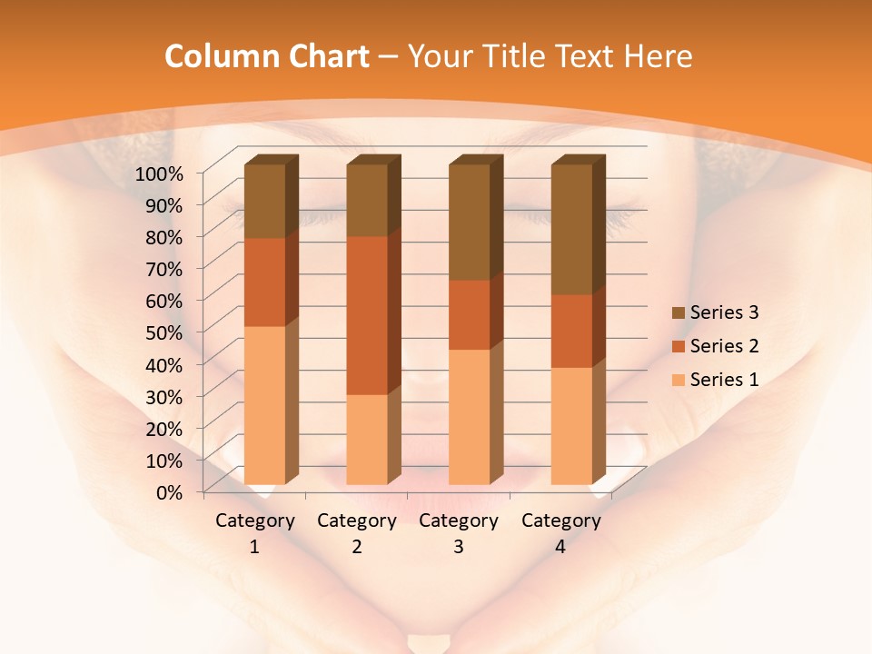 A Woman With A Towel On Her Head With Her Eyes Closed PowerPoint Template