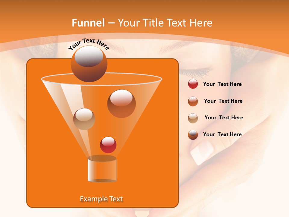 A Woman With A Towel On Her Head With Her Eyes Closed PowerPoint Template