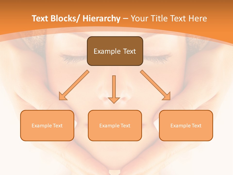 A Woman With A Towel On Her Head With Her Eyes Closed PowerPoint Template