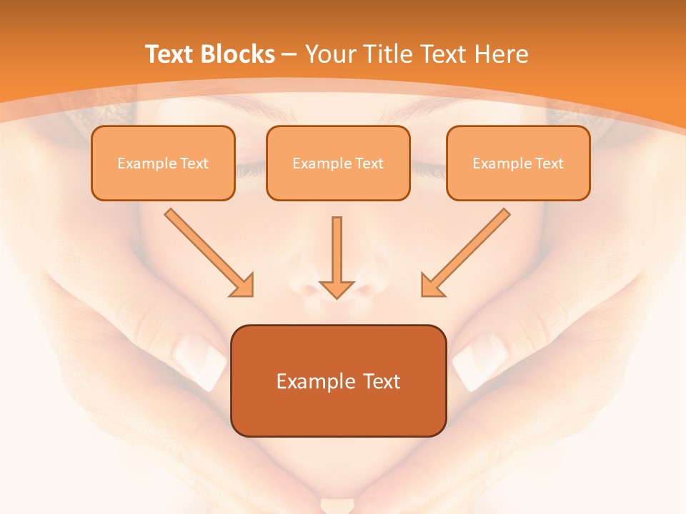 A Woman With A Towel On Her Head With Her Eyes Closed PowerPoint Template