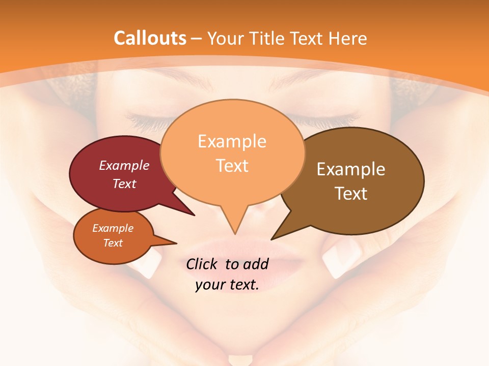 A Woman With A Towel On Her Head With Her Eyes Closed PowerPoint Template