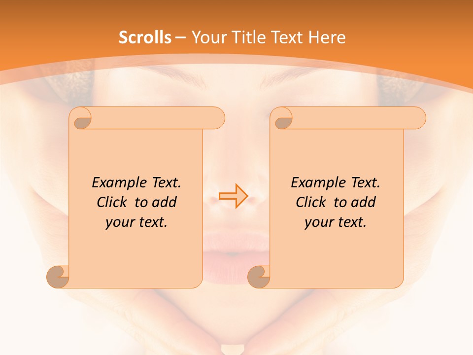 A Woman With A Towel On Her Head With Her Eyes Closed PowerPoint Template