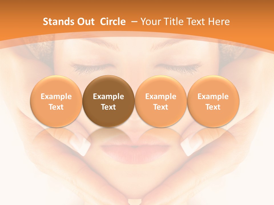 A Woman With A Towel On Her Head With Her Eyes Closed PowerPoint Template