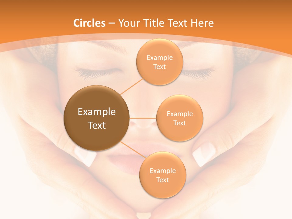 A Woman With A Towel On Her Head With Her Eyes Closed PowerPoint Template