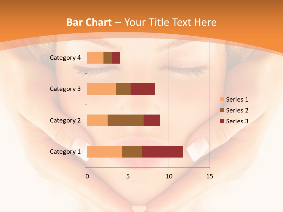 A Woman With A Towel On Her Head With Her Eyes Closed PowerPoint Template