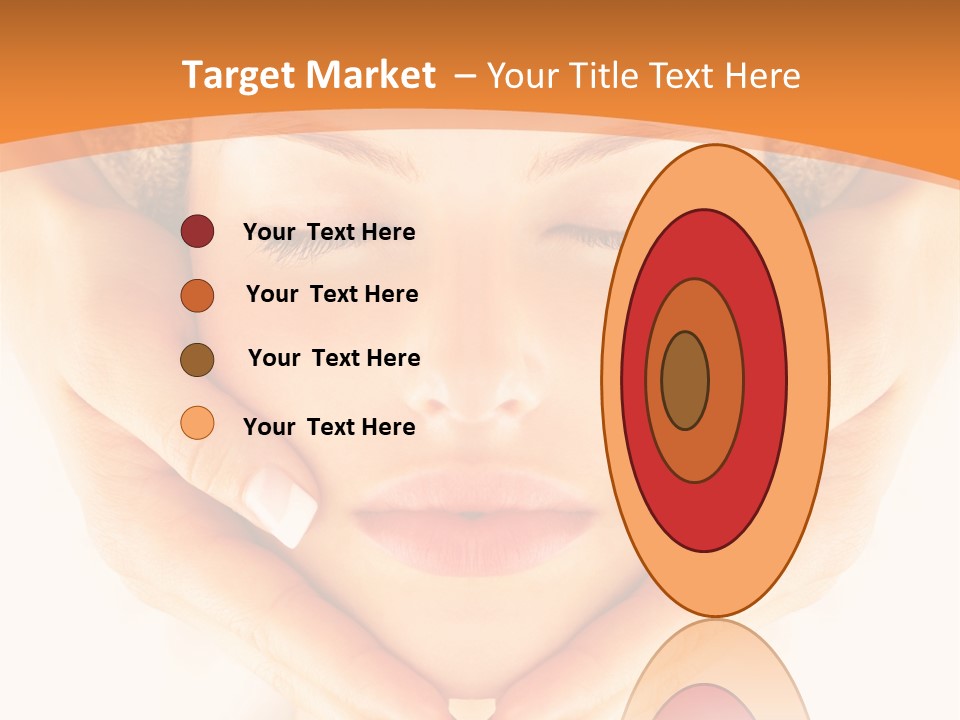 A Woman With A Towel On Her Head With Her Eyes Closed PowerPoint Template