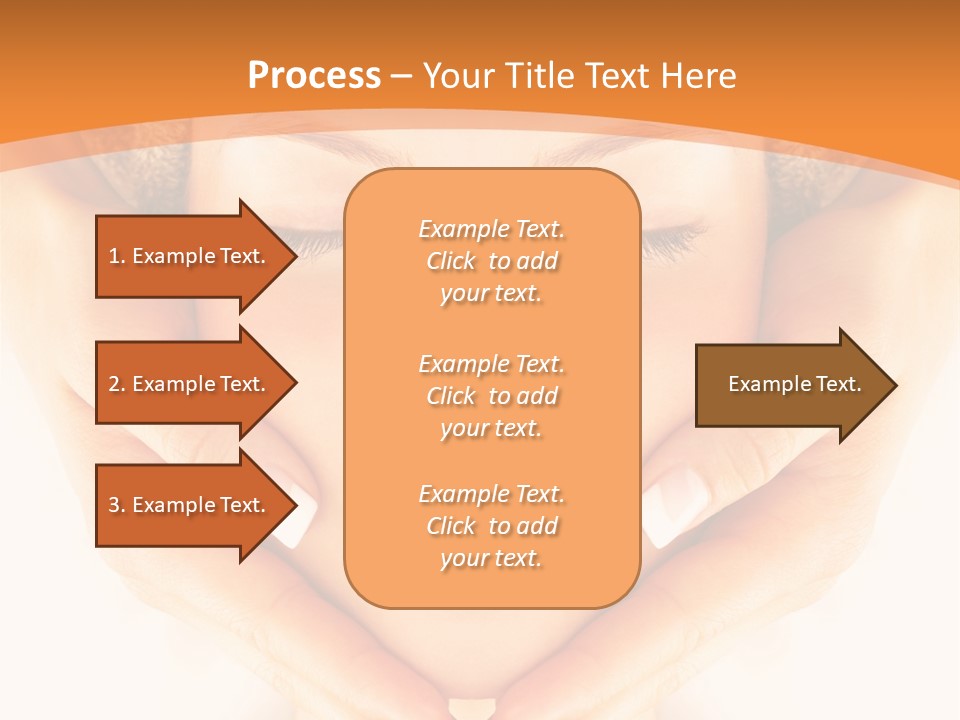 A Woman With A Towel On Her Head With Her Eyes Closed PowerPoint Template