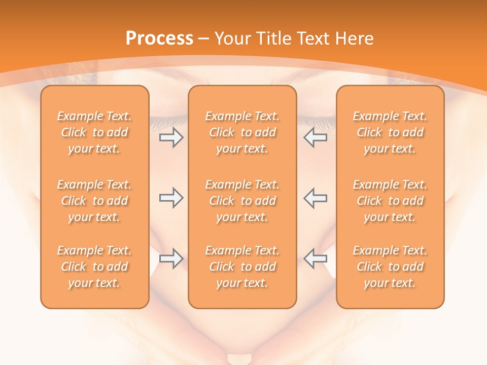 A Woman With A Towel On Her Head With Her Eyes Closed PowerPoint Template