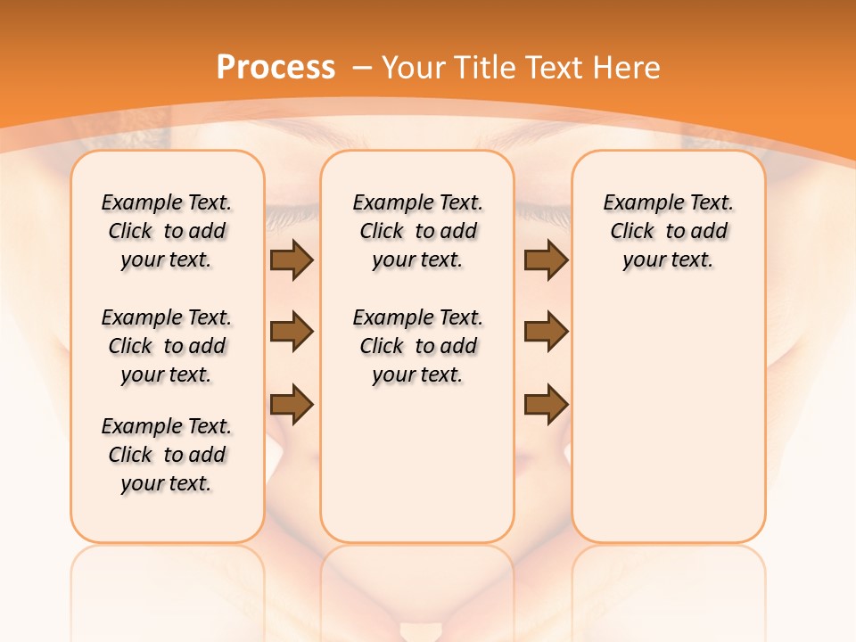 A Woman With A Towel On Her Head With Her Eyes Closed PowerPoint Template