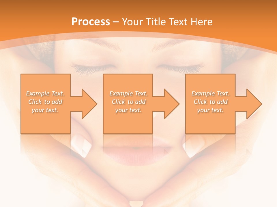 A Woman With A Towel On Her Head With Her Eyes Closed PowerPoint Template