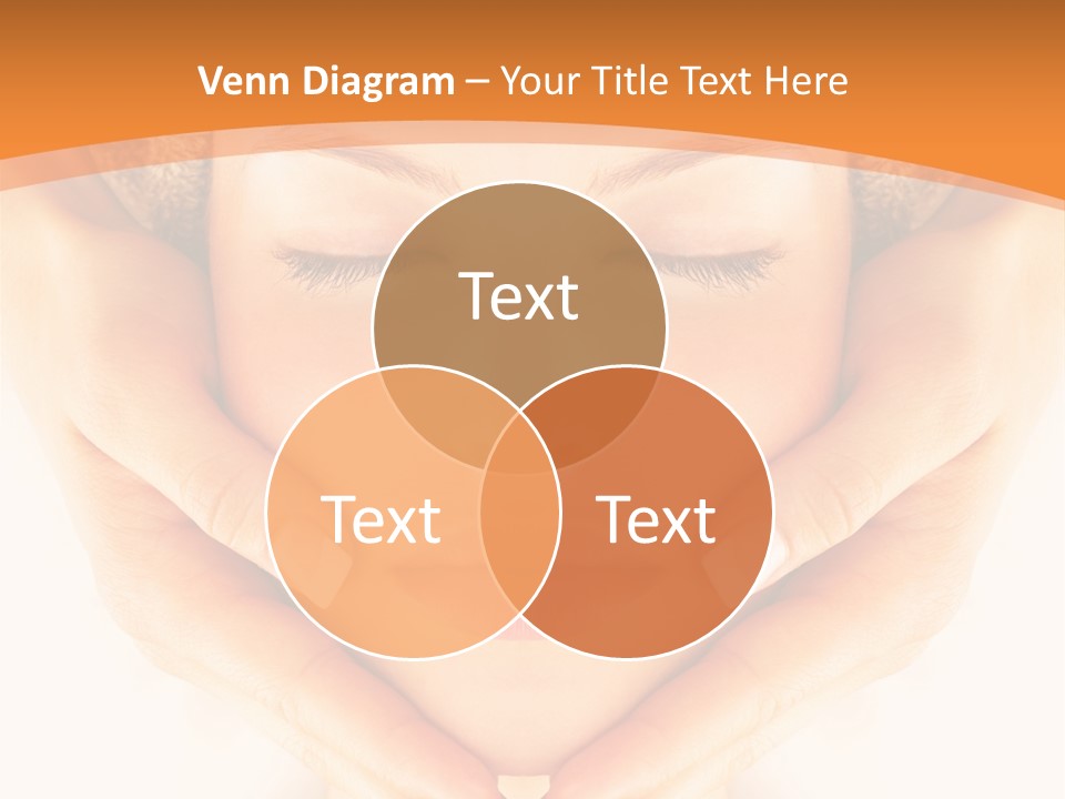 A Woman With A Towel On Her Head With Her Eyes Closed PowerPoint Template