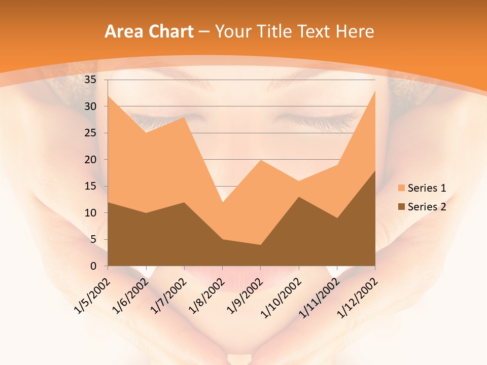 A Woman With A Towel On Her Head With Her Eyes Closed PowerPoint Template