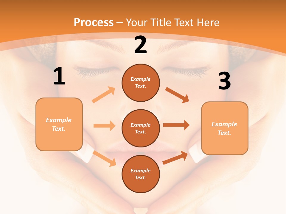 A Woman With A Towel On Her Head With Her Eyes Closed PowerPoint Template