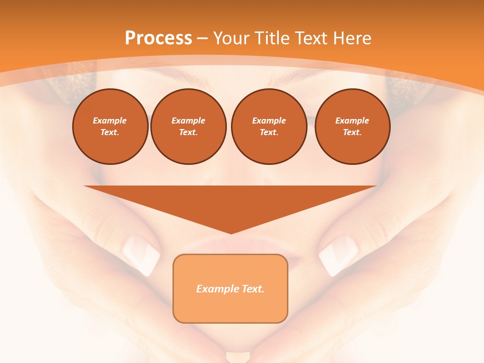 A Woman With A Towel On Her Head With Her Eyes Closed PowerPoint Template