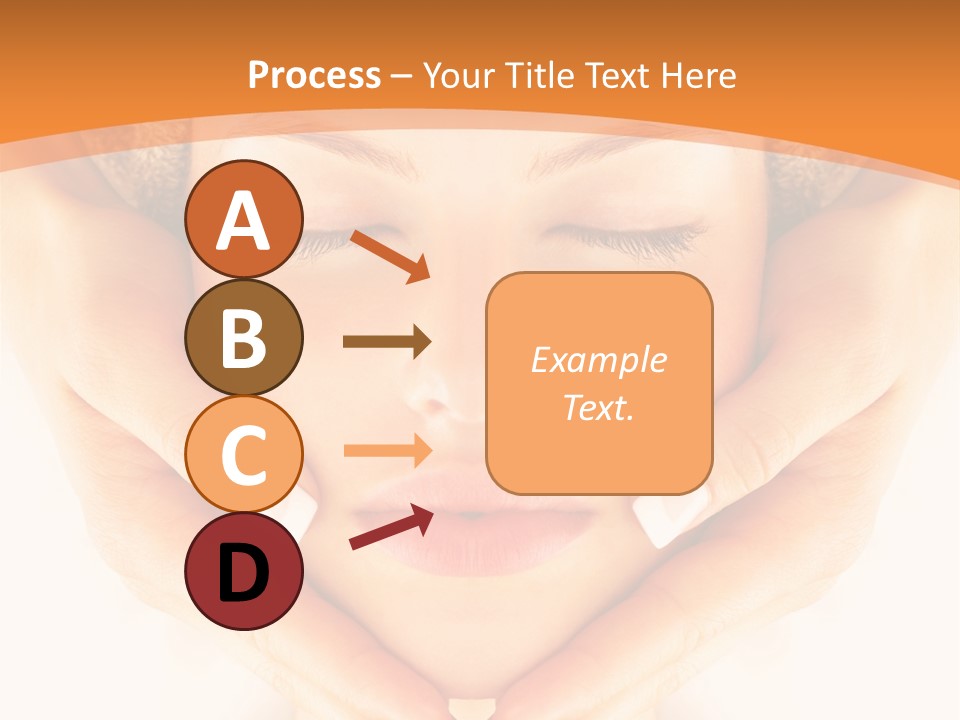 A Woman With A Towel On Her Head With Her Eyes Closed PowerPoint Template