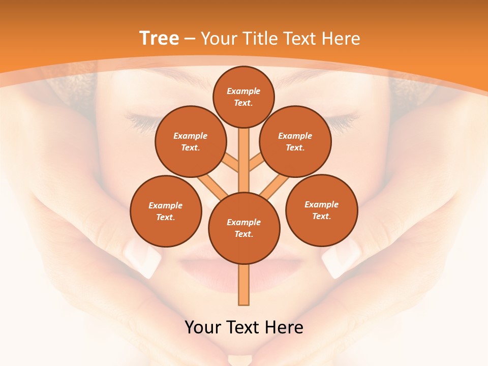 A Woman With A Towel On Her Head With Her Eyes Closed PowerPoint Template