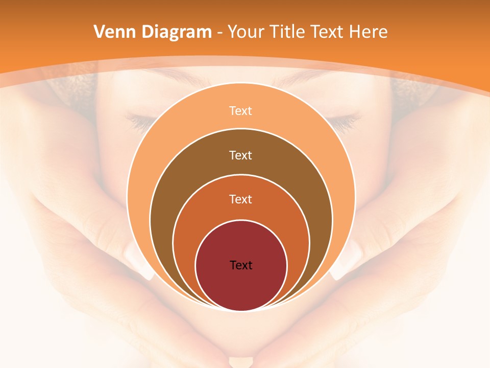 A Woman With A Towel On Her Head With Her Eyes Closed PowerPoint Template