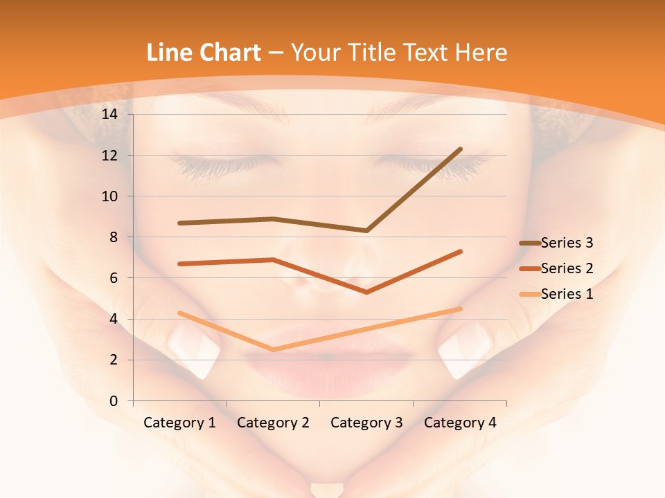 A Woman With A Towel On Her Head With Her Eyes Closed PowerPoint Template