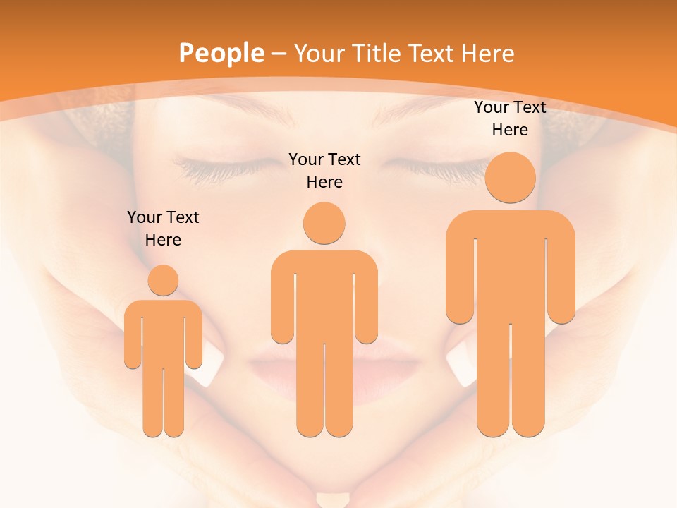 A Woman With A Towel On Her Head With Her Eyes Closed PowerPoint Template