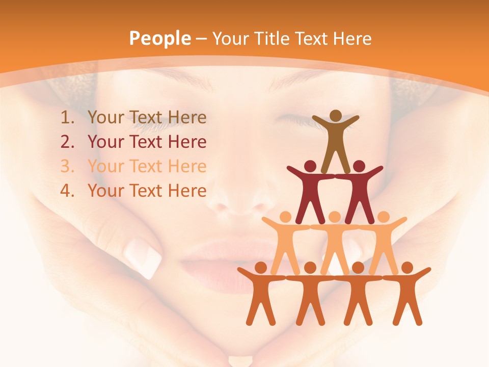 A Woman With A Towel On Her Head With Her Eyes Closed PowerPoint Template