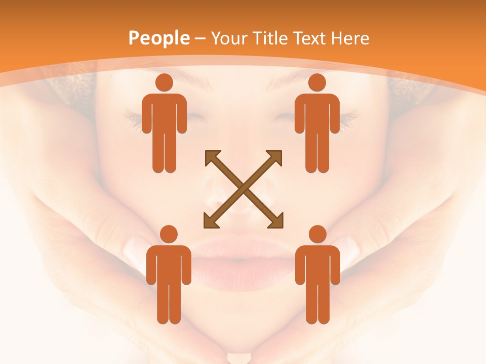 A Woman With A Towel On Her Head With Her Eyes Closed PowerPoint Template